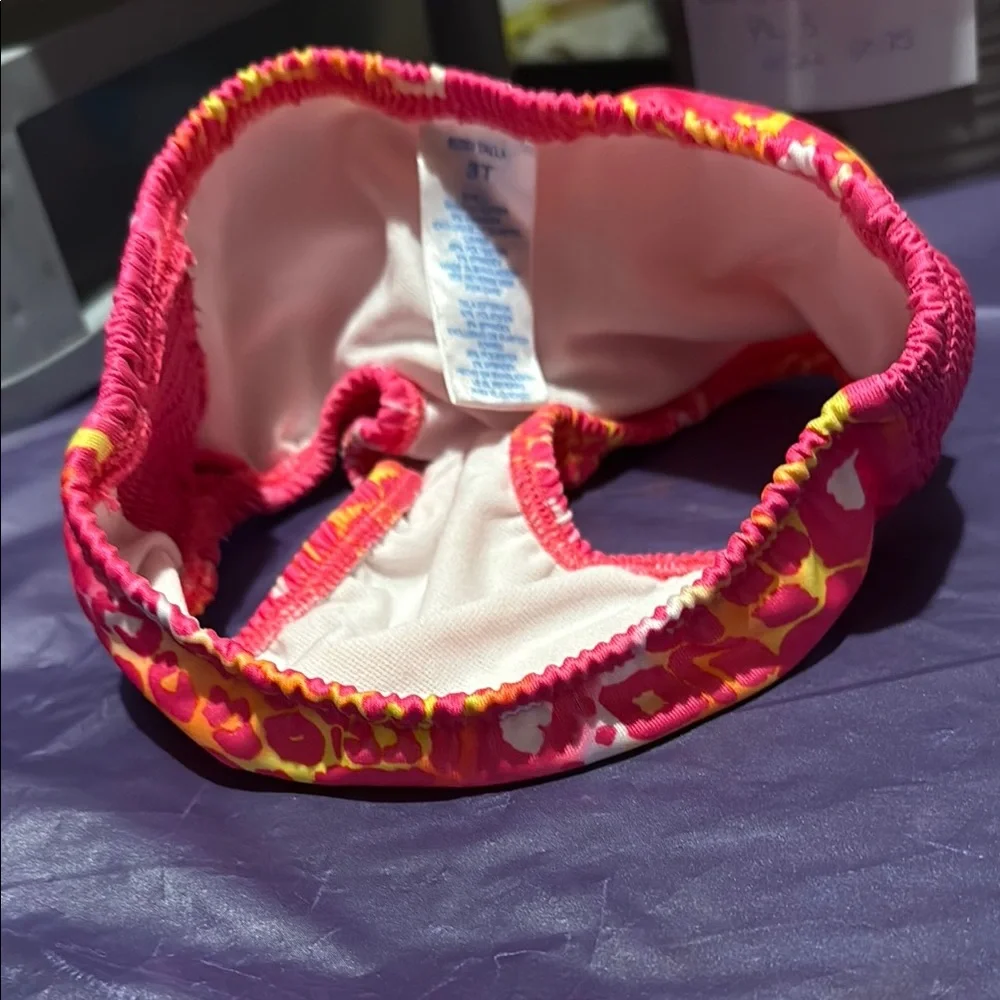 Playful Pink and Yellow Swim bottoms for Summer